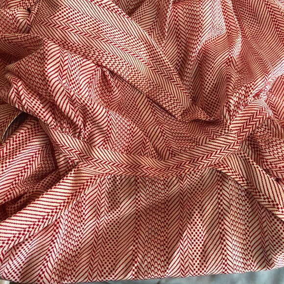 VINTAGE Alcott & Andrews 8 Red 1/2 Sleeve Dress with Belt READ MEASUREMENTS - Picture 12 of 12